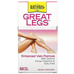 Natural Balance, Great Legs Ultra, Fórmula mejorada para las venas, 60 cápsulas vegetales