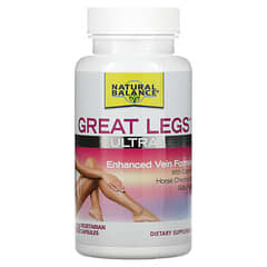 Natural Balance, Great Legs Ultra, Fórmula mejorada para las venas, 60 cápsulas vegetales