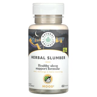 Natural Balance, Sueño herbal, Fórmula de refuerzo para un sueño saludable`` 60 cápsulas vegetales