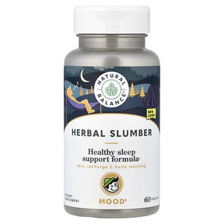 Natural Balance, Herbal Slumber, Formula de sprijin pentru somn sănătos, 60 capsule vegetale
