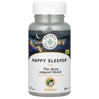 ناتورال بالانس‏, Happy Sleeper ، يحتوي على 60 كبسولة نباتية
