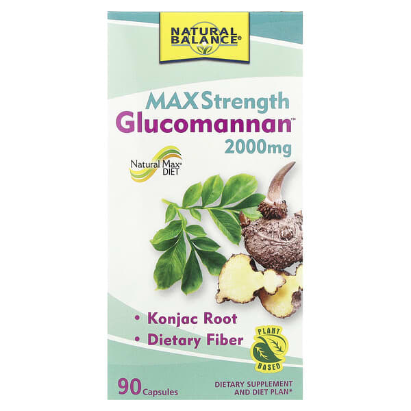 Glucomannan™, Maximum Strength, 90 Capsules (666 mg per Capsule)