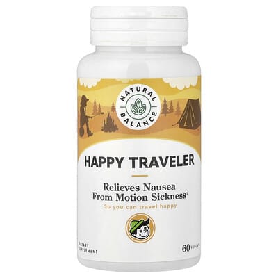 Natural Balance, Happy Traveler, 60 Vegetarian Capsules