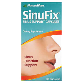NaturalCare, SinuFix, Capsules pour le soutien des sinus, 60 capsules