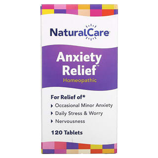 NaturalCare, Anxiety Relief, Alivio de la ansiedad, 120 comprimidos sublinguales