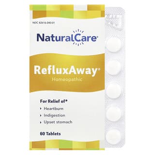 NaturalCare, RefluxAway, 60 comprimés