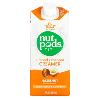 Nutpods, Almond + Coconut Creamer, Hazelnut, 11.2 fl oz (330 ml)