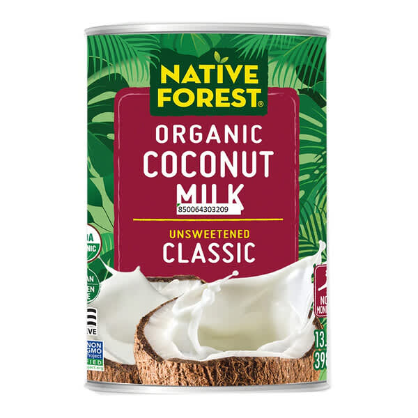 Native Forest, Organic Coconut Milk, Classic, Unsweetened, 13.5 fl oz (398 ml)