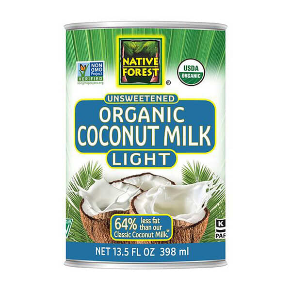 Native Forest, Organic Coconut Milk, Light, Unsweetened, 13.5 fl oz (398 ml)