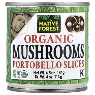 Native Forest, Organic Mushrooms, Portobello Slices, 184 g (6.5 oz)