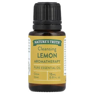Nature's Truth, Чистое эфирное масло, очищающий лимон, 15 мл (0,51 жидк. Унции)