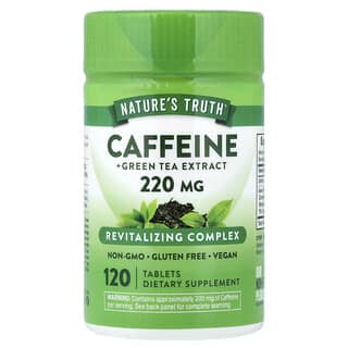 Nature's Truth, Caféine et extrait de thé vert, 120 comprimés