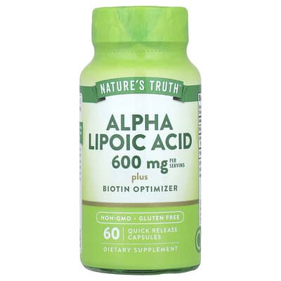 Nature's Truth, Alpha-Lipoic Acid, 60 Immediate-Release Capsules