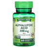 Vitaminas, Ácido alfa-lipoico, 300 mg, 60 cápsulas de liberación rápida