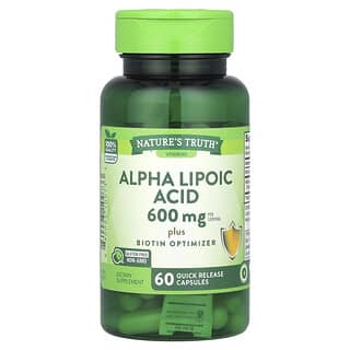 Nature's Truth, Ácido alfa-lipoico, 60 cápsulas de liberación rápida