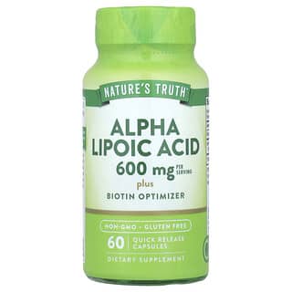 Nature's Truth, Ácido alfa-lipoico, 60 cápsulas de liberación rápida