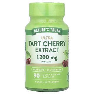 Nature's Truth, Extrato de Cereja Ultra-azeda, 1.200 mg, 90 Cápsulas de Liberação Rápida