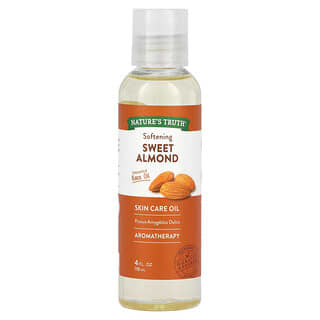 Nature's Truth, Softening Sweet Almond Base Oil, Unscented, 4 fl oz (118 ml)