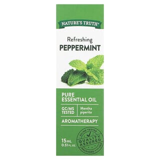 Nature's Truth, Pure Essential Oil, Refreshing Peppermint, 0.51 fl oz (15 ml)