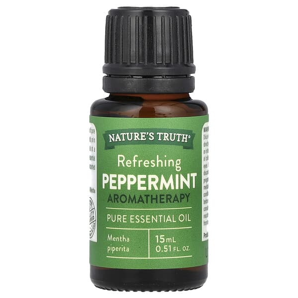 Nature's Truth, Pure Essential Oil, Refreshing Peppermint, 0.51 fl oz (15 ml)