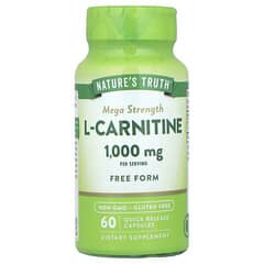 L-Carnitina, MegaForça, 60 Cápsulas de Liberação Rápida (500 mg