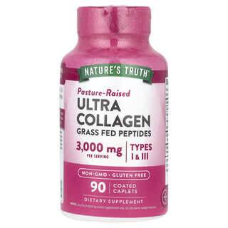 Nature's Truth, Ultra Collagen, Types I & III, 90 Coated Caplets