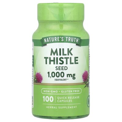 Nature's Truth, Milk Thistle Seed Extract, 1,000 mg, 100 Immediate-Release Capsules