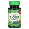 Vitaminas, Dissolução Rápida, Ultra Biotina, Fruto Silvestre Natural, 5.000 mcg, 78 Comprimidos de Dissolução Rápida