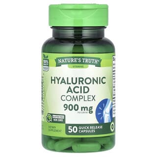 Nature's Truth, Hyaluronic Acid Complex, Hyaluronsäure-Komplex, 900 mg, 50 Kapseln mit schneller Freisetzung (300 mg pro Kapsel)