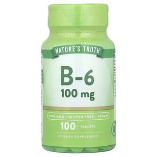 Nature's Truth, Vitamina B6, 100 mg, 100 compresse