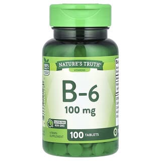 Nature's Truth, Vitamine B6, 100 mg, 100 comprimés