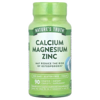 Nature's Truth, Calcium Magnesium and Zinc, 90 Coated Caplets
