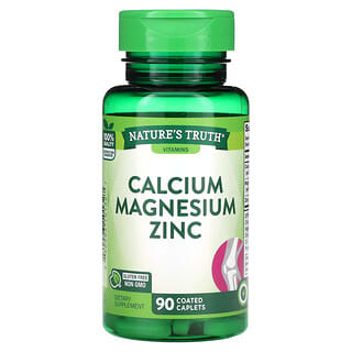 Nature's Truth, Calcium Magnesium Zinc, 90 Coated Caplets