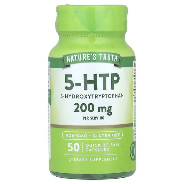 Nature's Truth 5-HTP, 50 Quick Release Capsules (100 mg per Capsule)