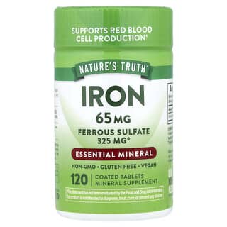 Nature's Truth, Iron, 65 mg, 120 Coated Tablets