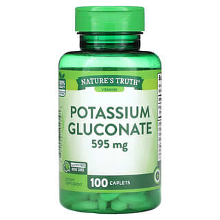 Nature's Truth, Gluconato de potasio, 595 mg, 100 comprimidos