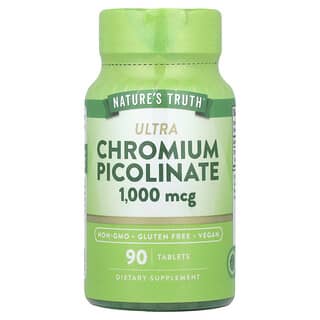 Nature's Truth, ウルトラ ピコリン酸クロム、1,000mcg、タブレット90粒