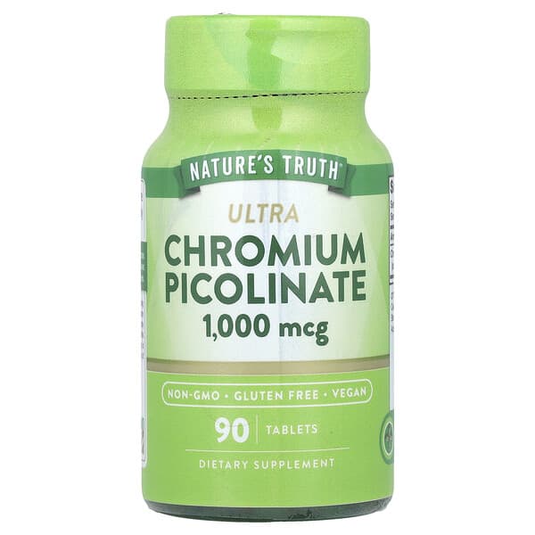 Nature's Truth Ultra Chromium Picolinate, 1,000 mcg, 90 Tablets