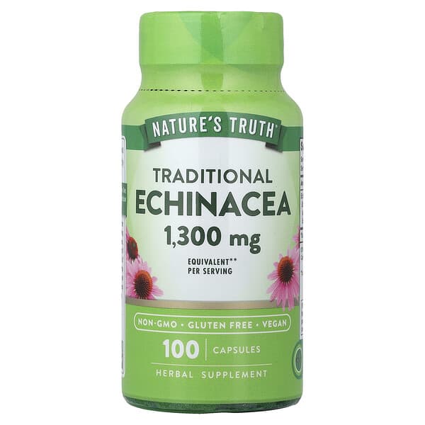 Nature's Truth, 에키네시아, 베지 캡슐 100정(캡슐 1정당 650mg)