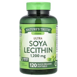 Nature's Truth, Lécithine de soja ultra, 1200 mg, 120 capsules à enveloppe molle à libération rapide