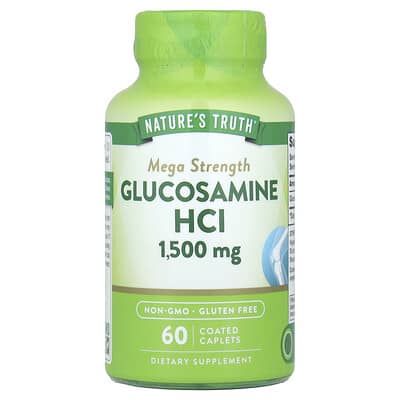 Nature's Truth, Glucosamine HCl, Mega Strength, 1,500 mg, 60 Coated Caplets
