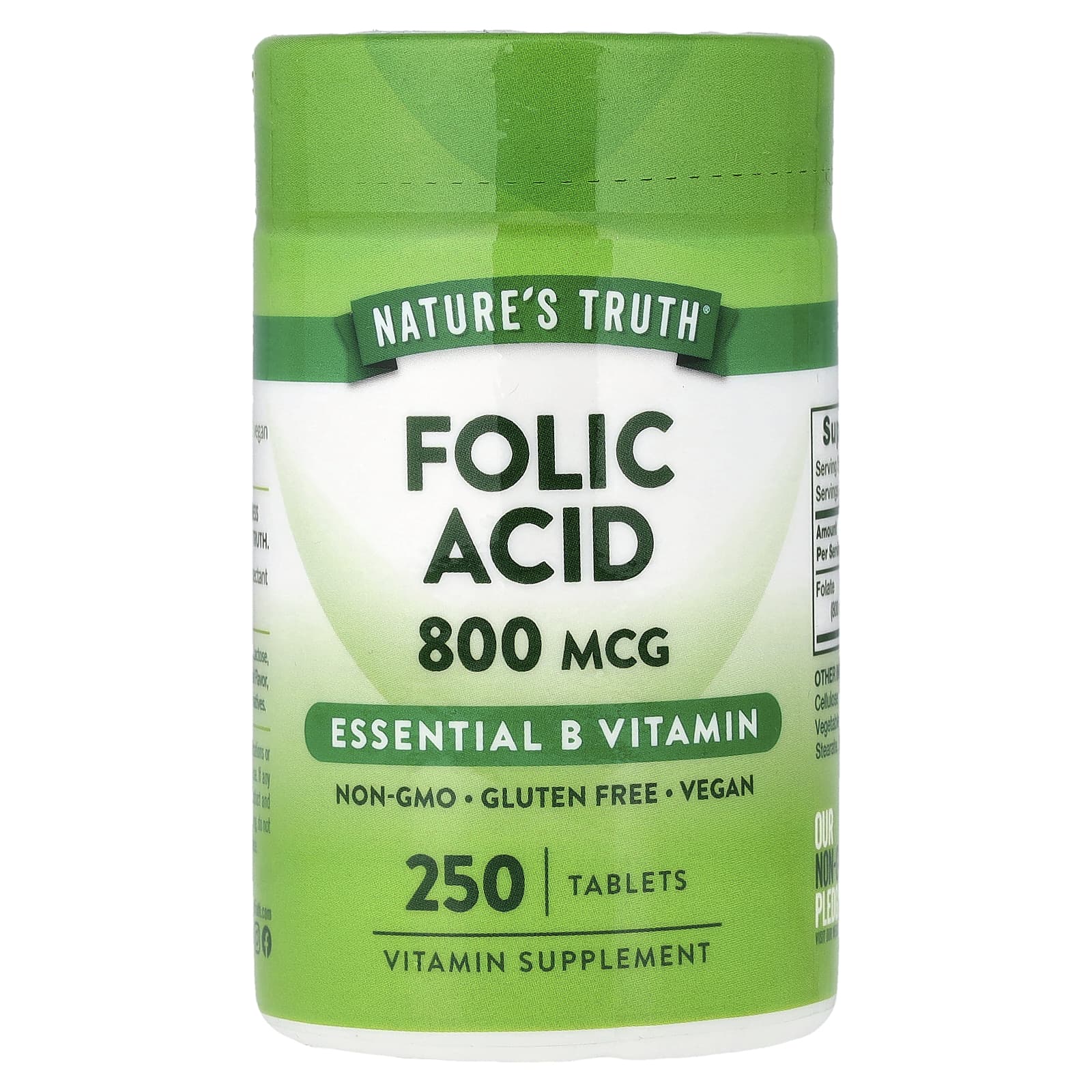Nature's Truth Folic Acid – 250 comprimés de Nature's Truth