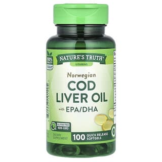 Nature's Truth, Norwegian Cod Liver Oil with EPA/DHA, 100 Quick Release Softgels