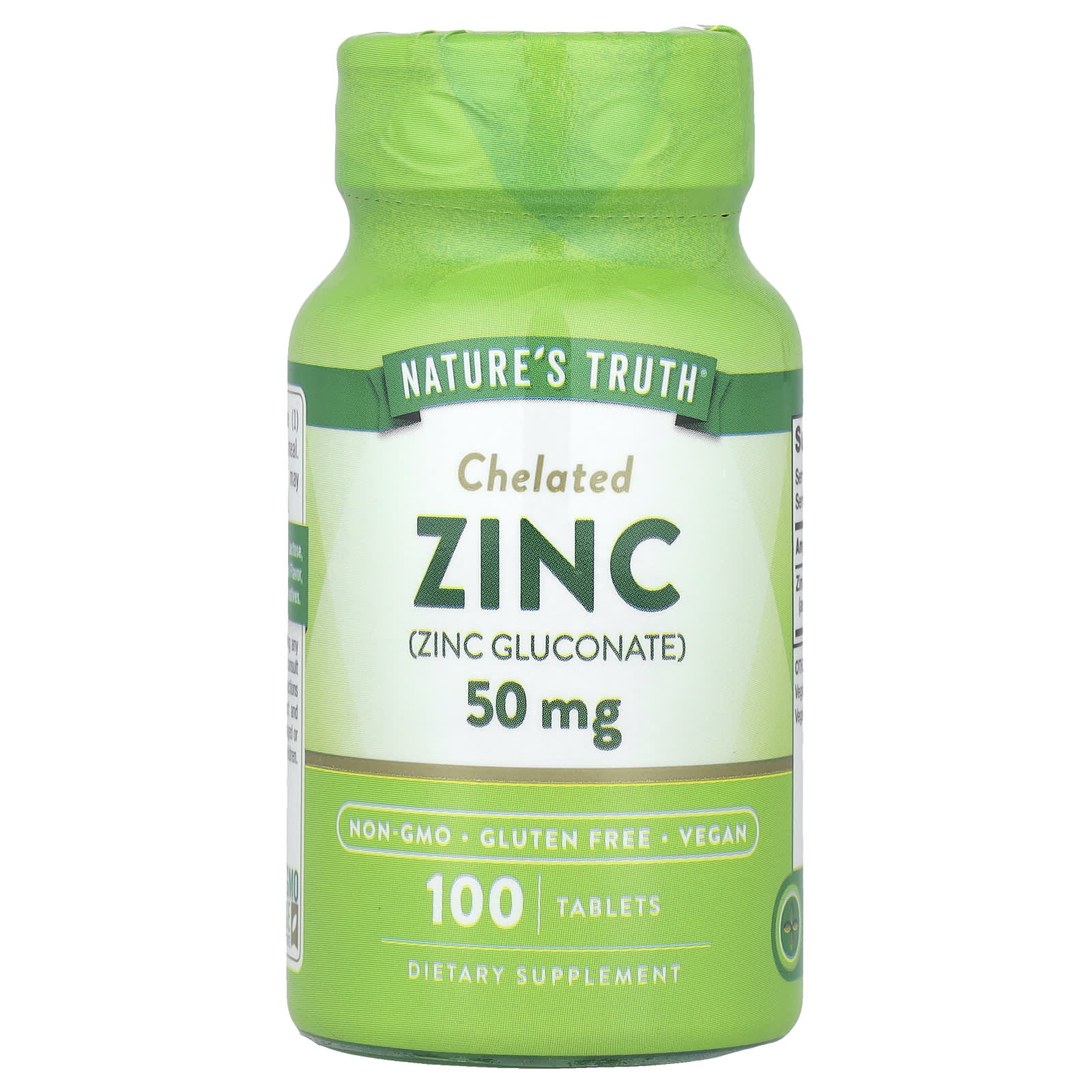 Zinc quelado, 50 mg, 100 comprimidos
