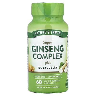 Nature's Truth, Super Ginseng Complex with Beetroot Jelly, 60 Quick-Release Capsules