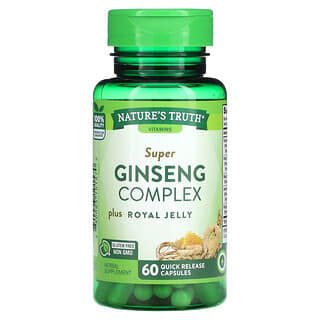 Nature's Truth, Super Ginseng Complex Plus Royal Jelly, 60 Quick Release Capsules