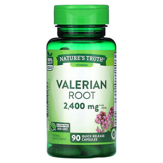 Nature's Truth, Racine de valériane, 1200 mg, 90 capsules à libération rapide