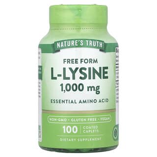 Nature's Truth, L-Lysine, 1,000 mg, 100 Coated Caplets