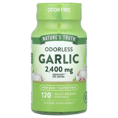 Nature's Truth, Deodorized Garlic, 120 Quick-Release Softgels (1,200 mg per softgel)
