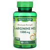 Vitamines, L-arginine HCL à puissance maximale, 1000 mg, 50 capsules enrobés